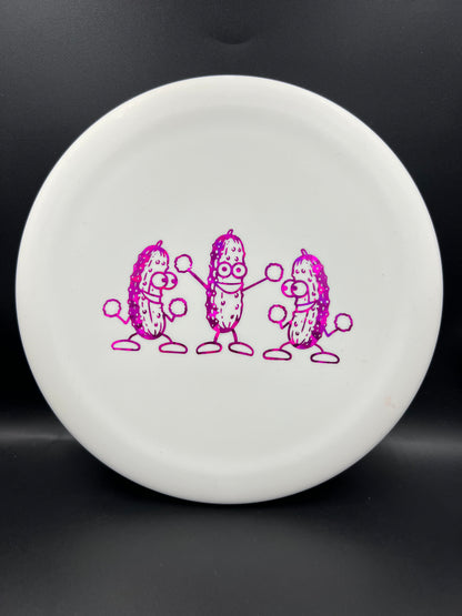 Mint Royal Mega Soft Pickle White Pink Shatter Stamp - 174g