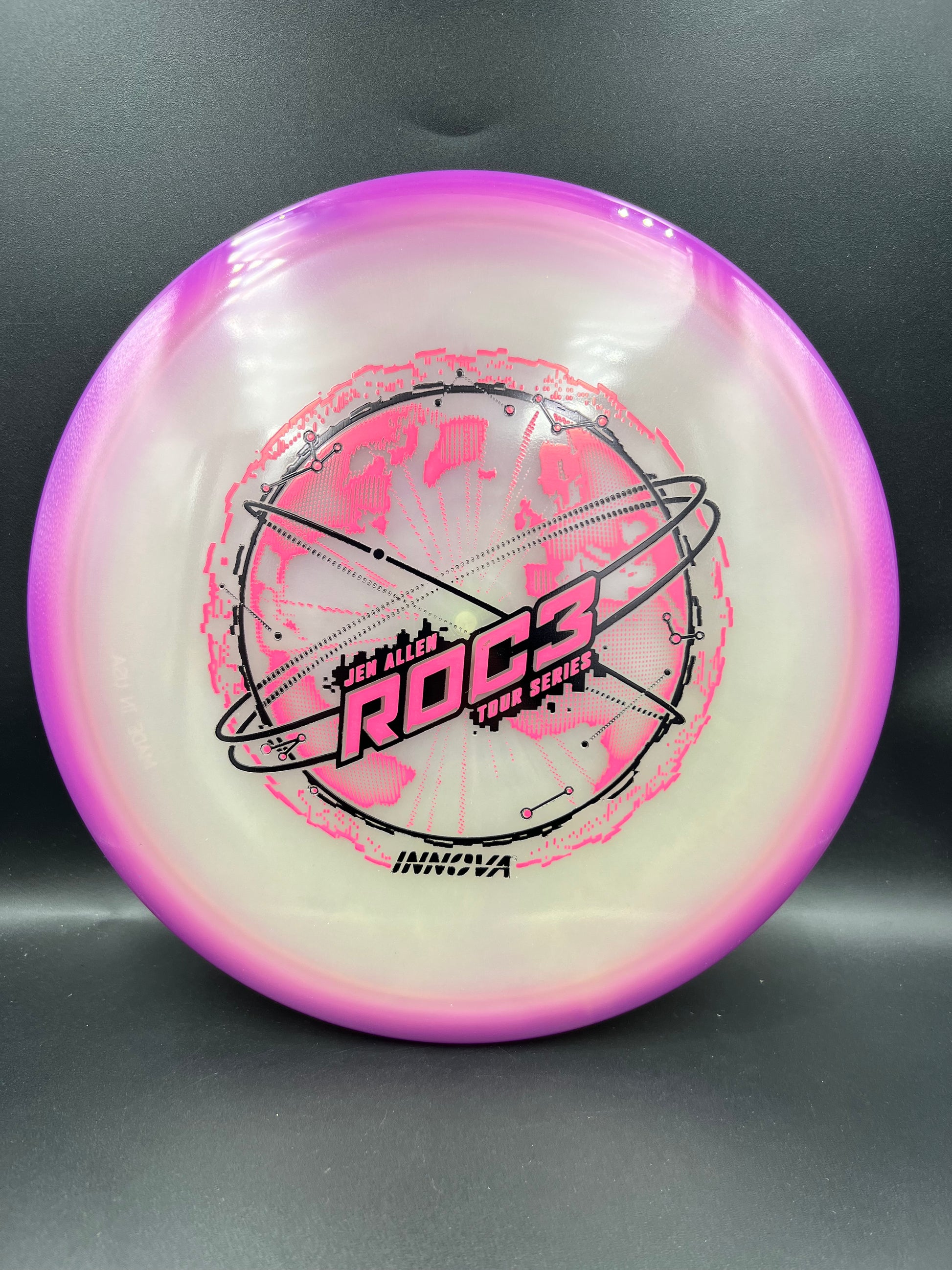 Innova 2026 Tour Series Proto Glow Halo Champion Jen Allen Roc3 Purple Black Pink Stamp - 180g
