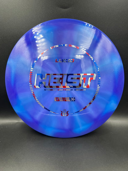 Dynamic Discs Lucid Heist Dark Purple Blue Flag Stamp - 173g
