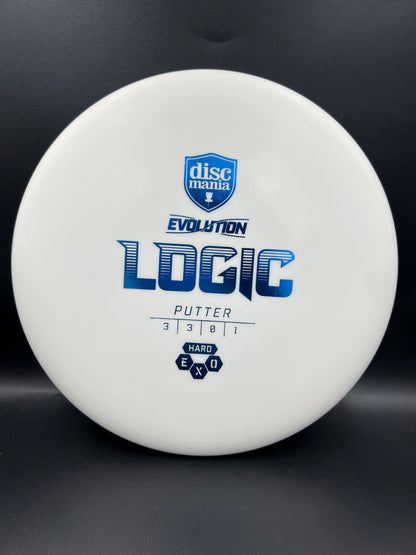 Discmania Evolution Exo Logic Hard - White Blue Stamp - 175g (Storage Scuffs Discount)