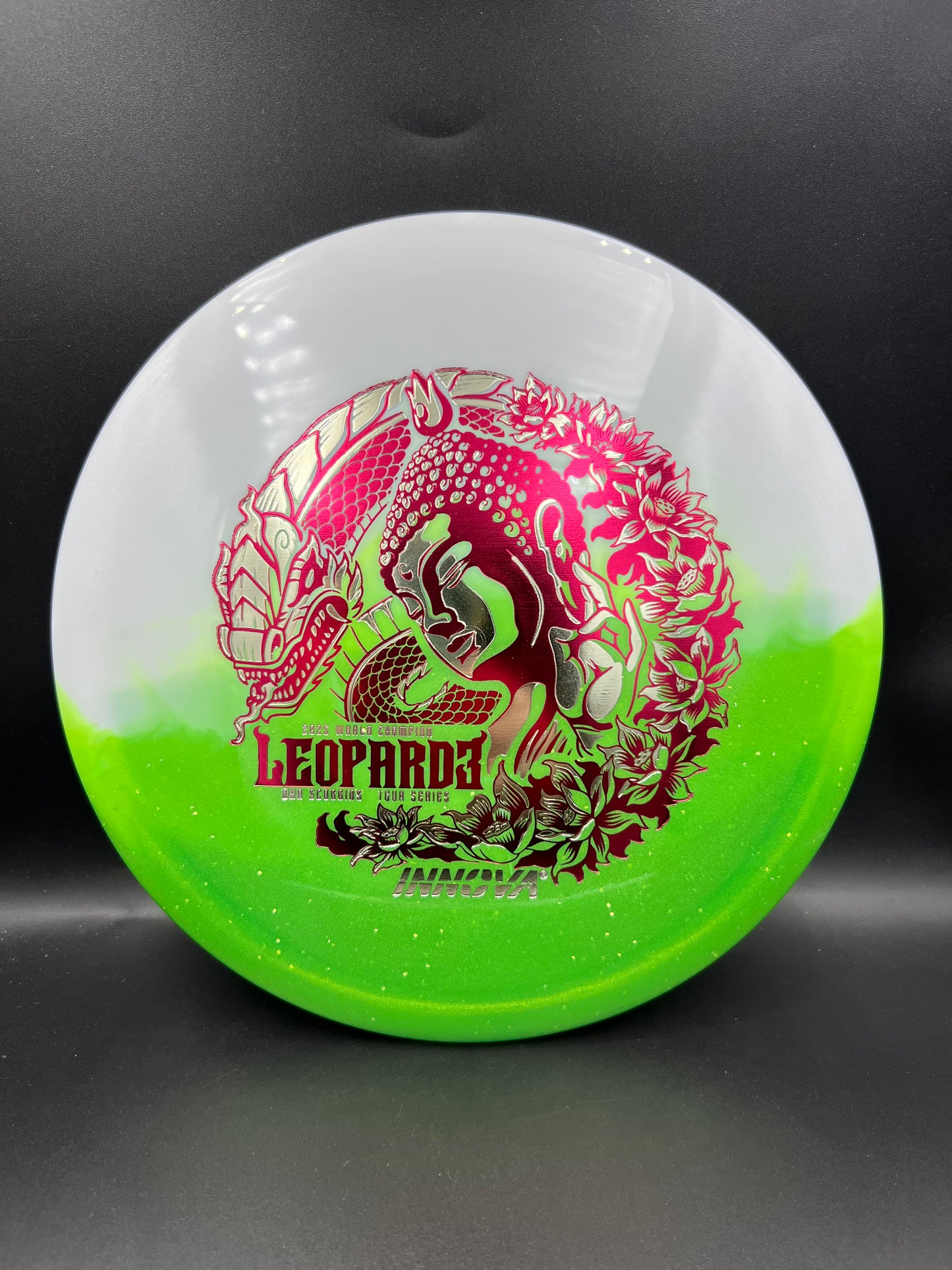 Innova 2026 Tour Series Ohn Scoggins DUO Leopard3 Green Bottom Silver Maroon Stamp - 173g-175g