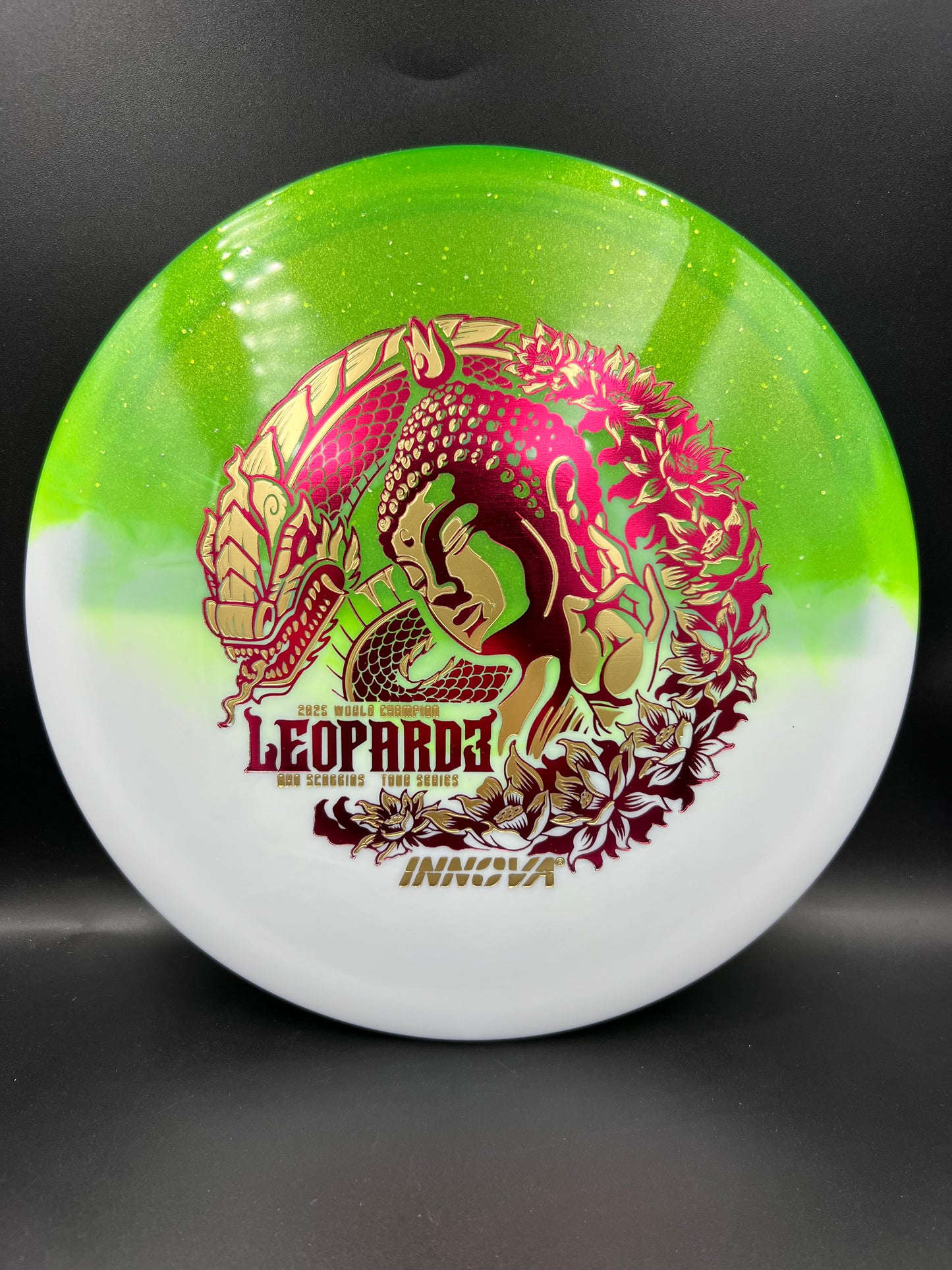 Innova 2026 Tour Series Ohn Scoggins DUO Leopard3 Green Top Gold Maroon Stamp - 173g-175g