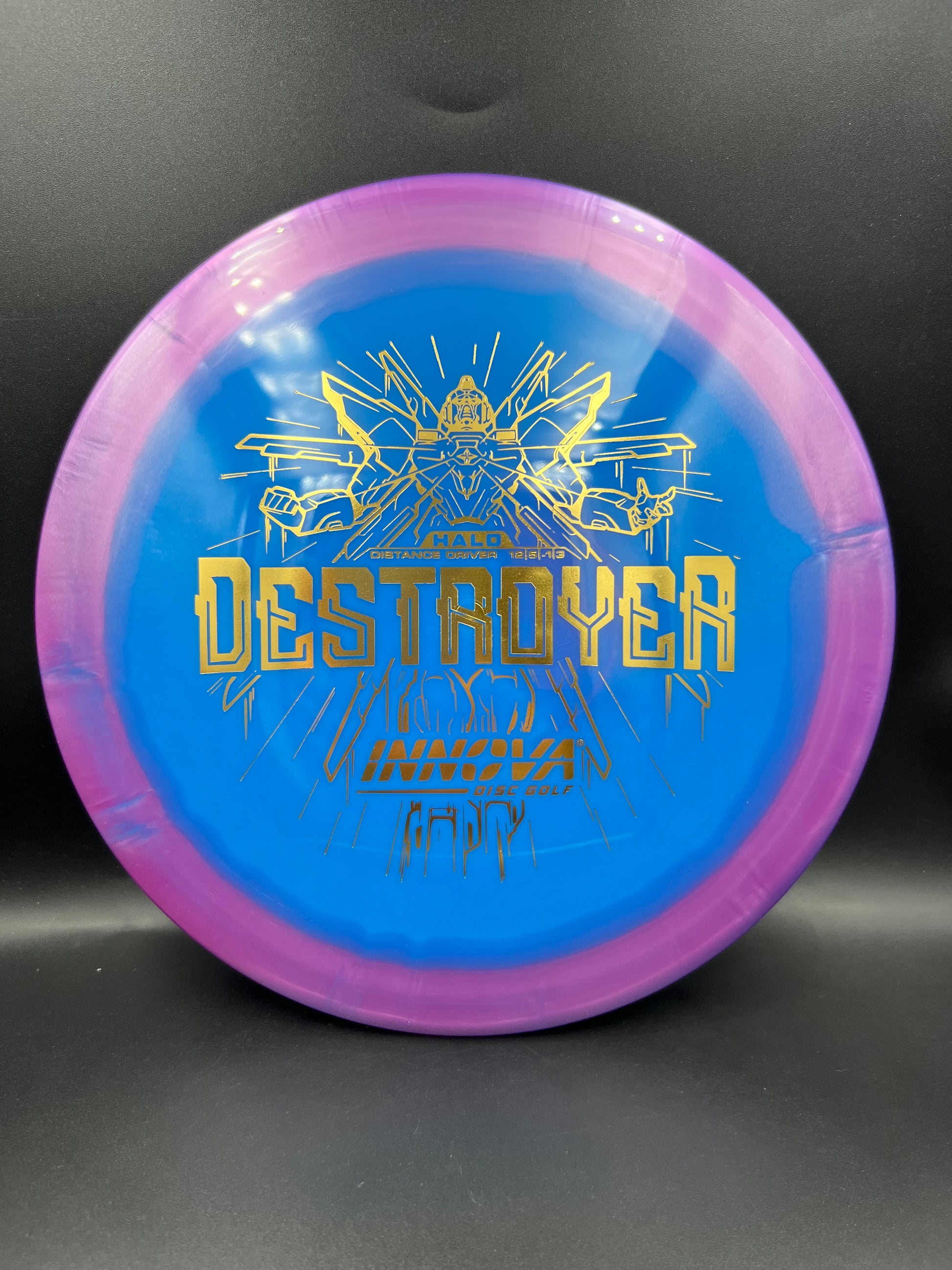 Innova Halo Destroyer Purple Blue Gold Stamp - 172g