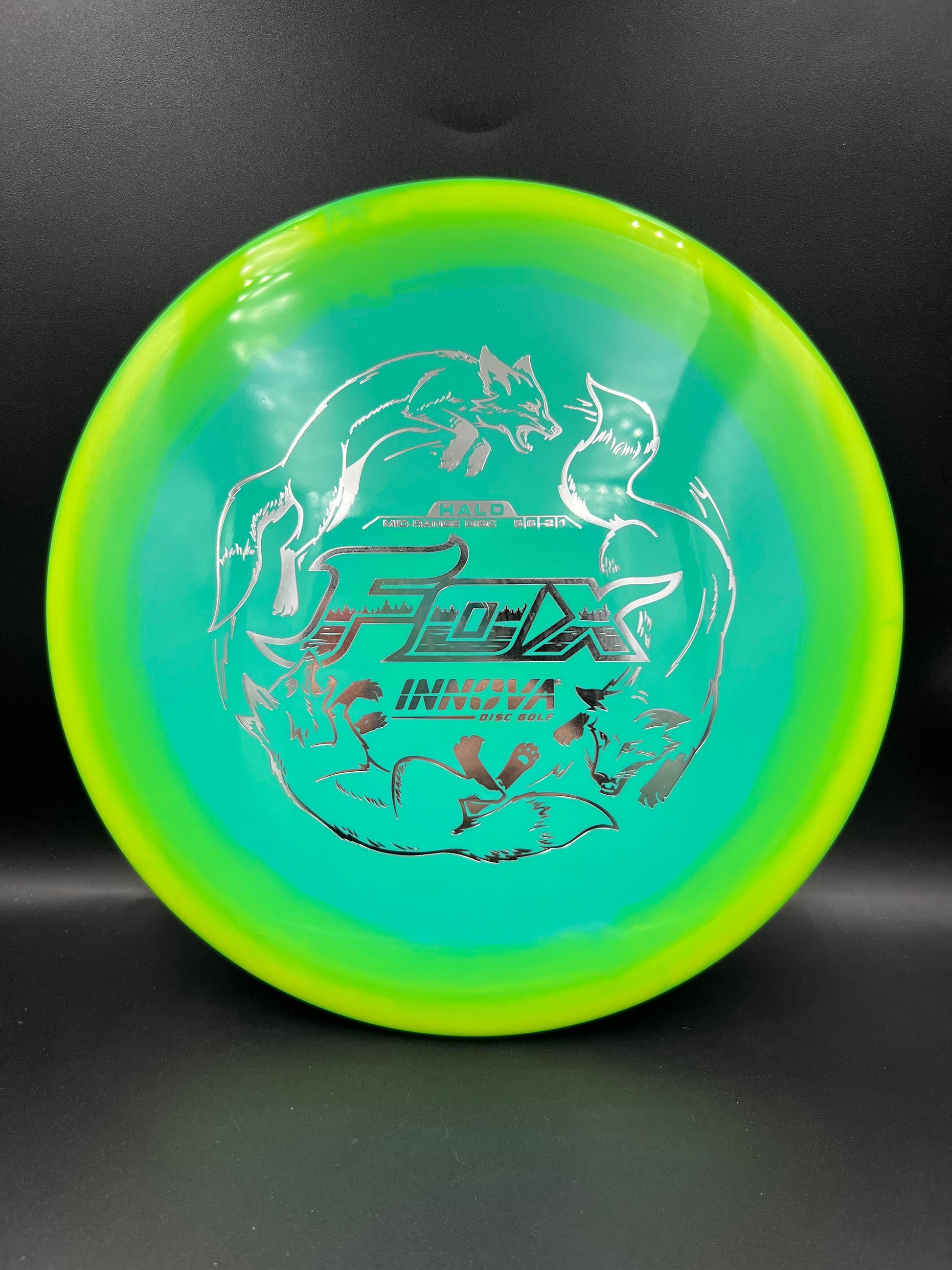 Innova Halo Fox Yellow Green Teal Silver Stamp - 159g