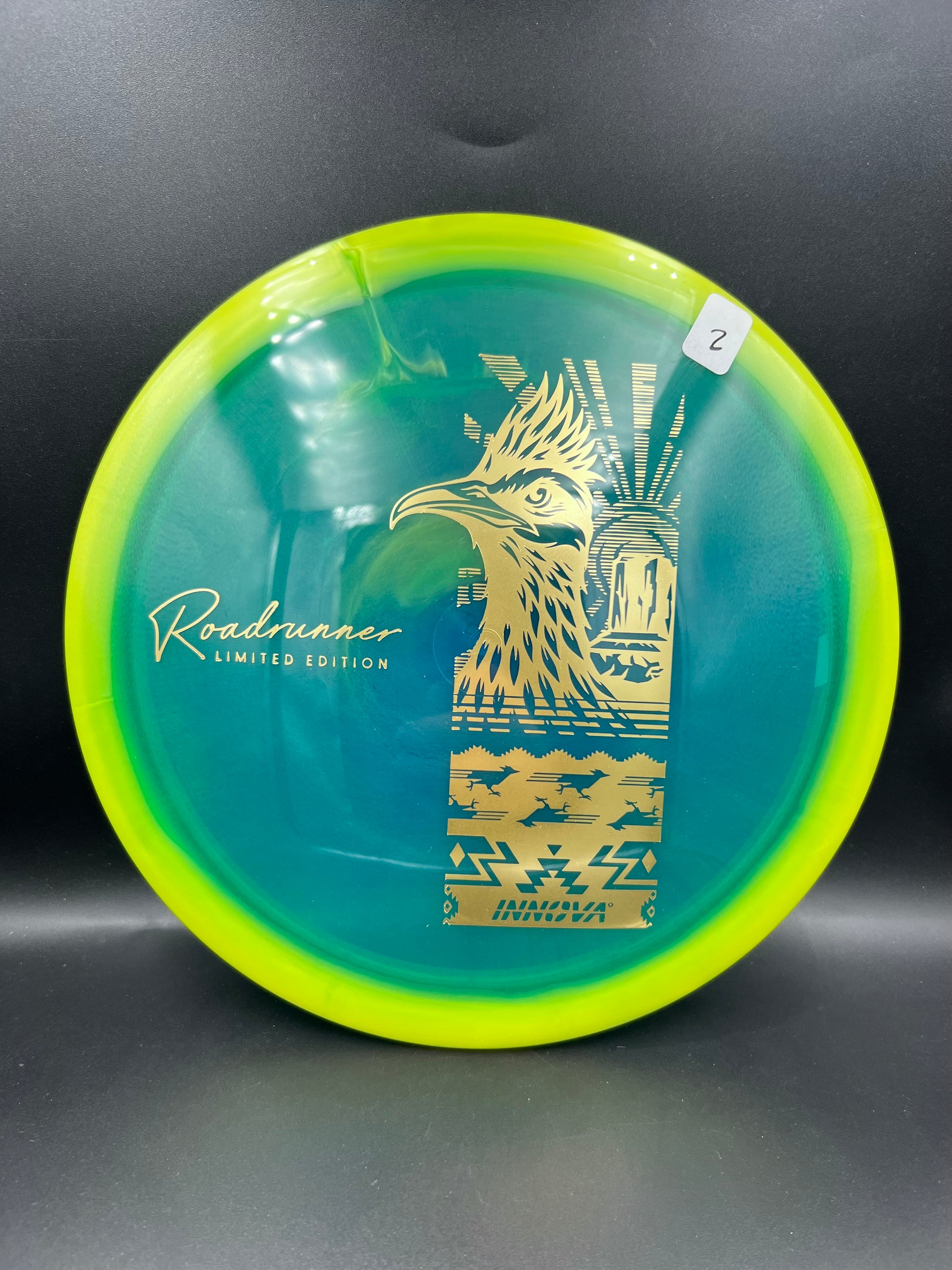 Innova Limited Edition Halo Champion Roadrunner Yellow Green Rim Teal (2) - 173g-175g