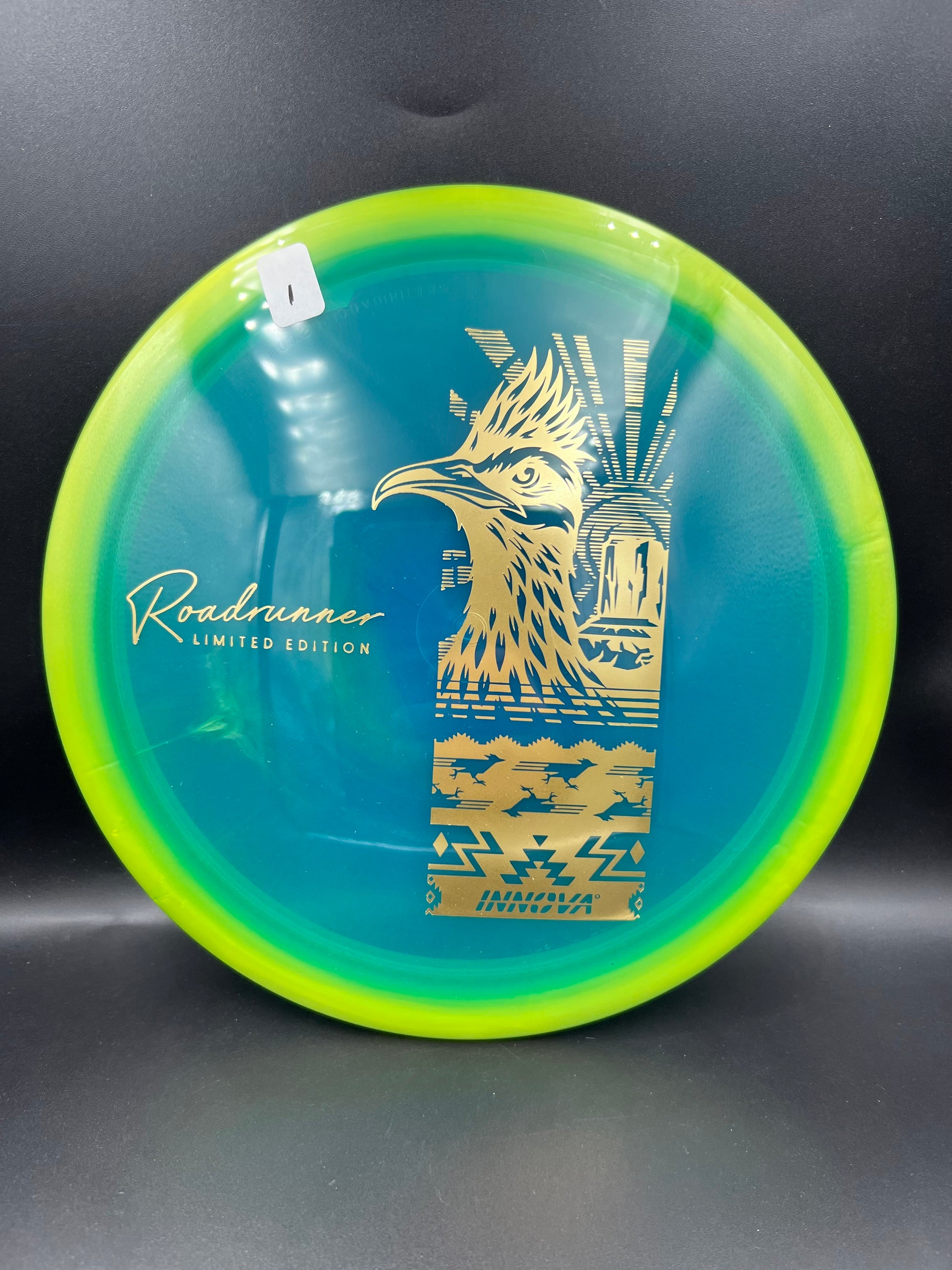 Innova Limited Edition Halo Champion Roadrunner Yellow Green Rim Teal (1) - 173g-175g