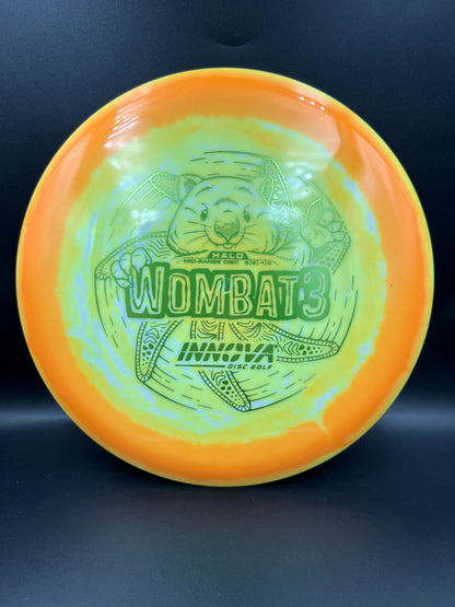Innova Halo Wombat3 Orange Yellow Green Stamp - 149g