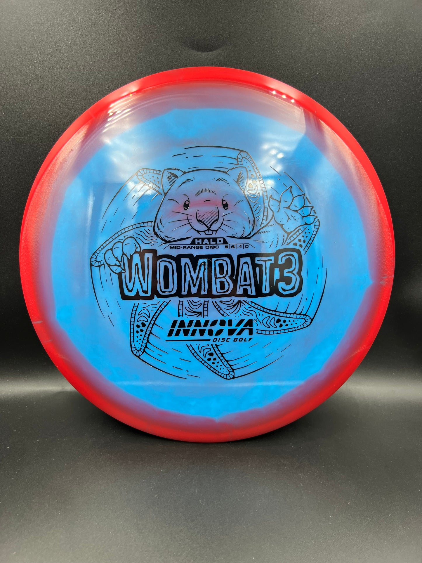 Innova Halo Wombat3 Red Blue Black Stamp - 167g