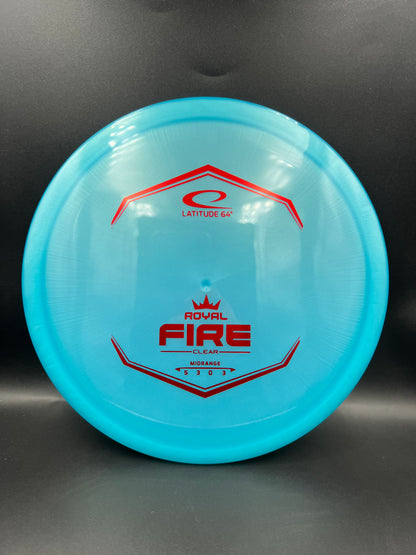 Latitude 64 Royal Clear Fire Light Blue Red Stamp - 178g