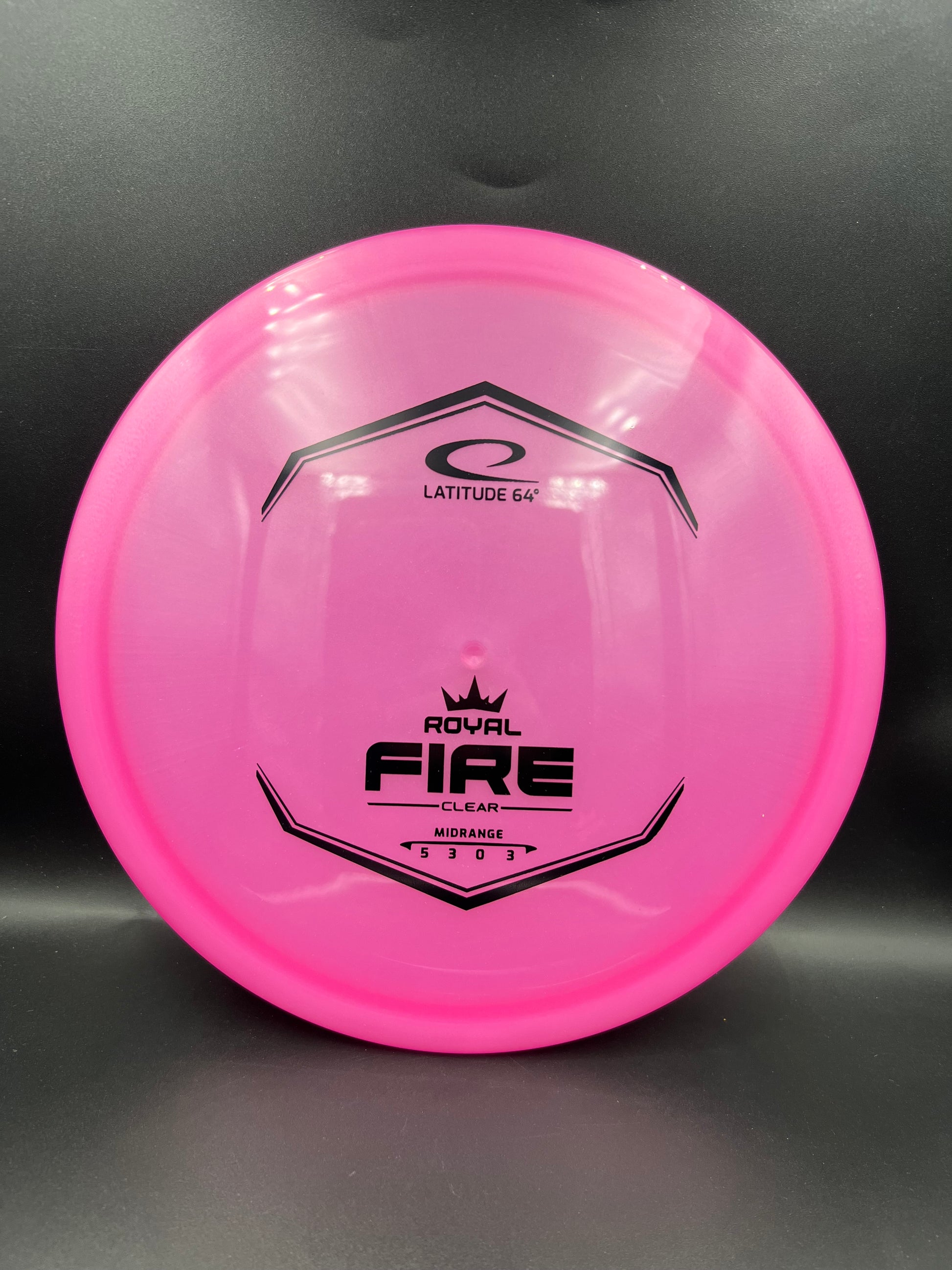Latitude 64 Royal Clear Fire Pink Black Stamp - 176g