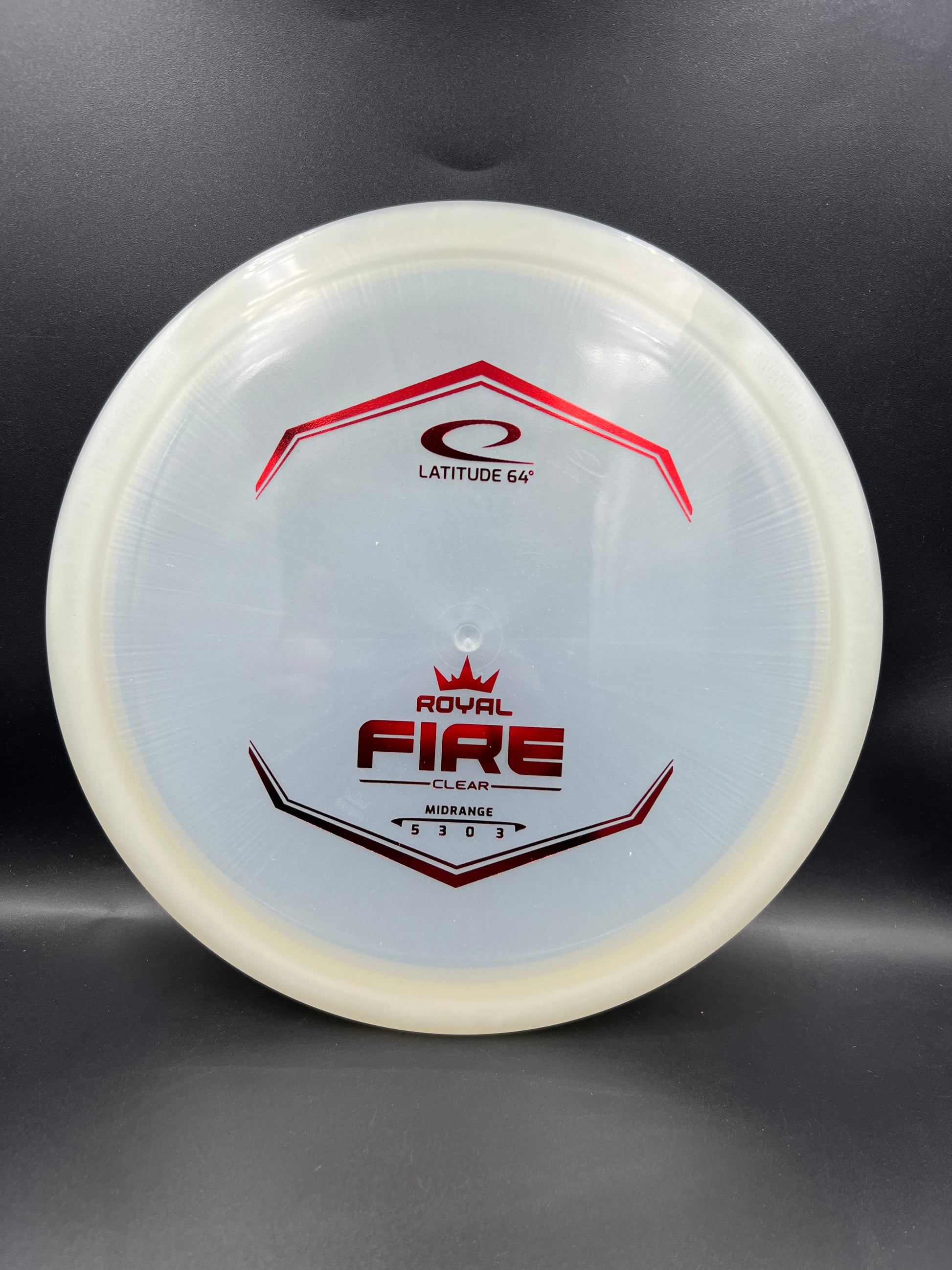 Latitude 64 Royal Clear Fire White Red Stamp - 174g