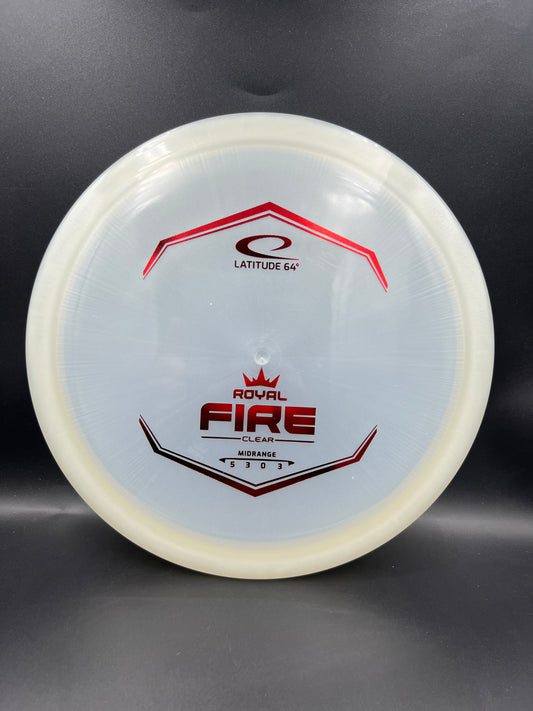 Latitude 64 Royal Clear Fire White Red Stamp - 174g