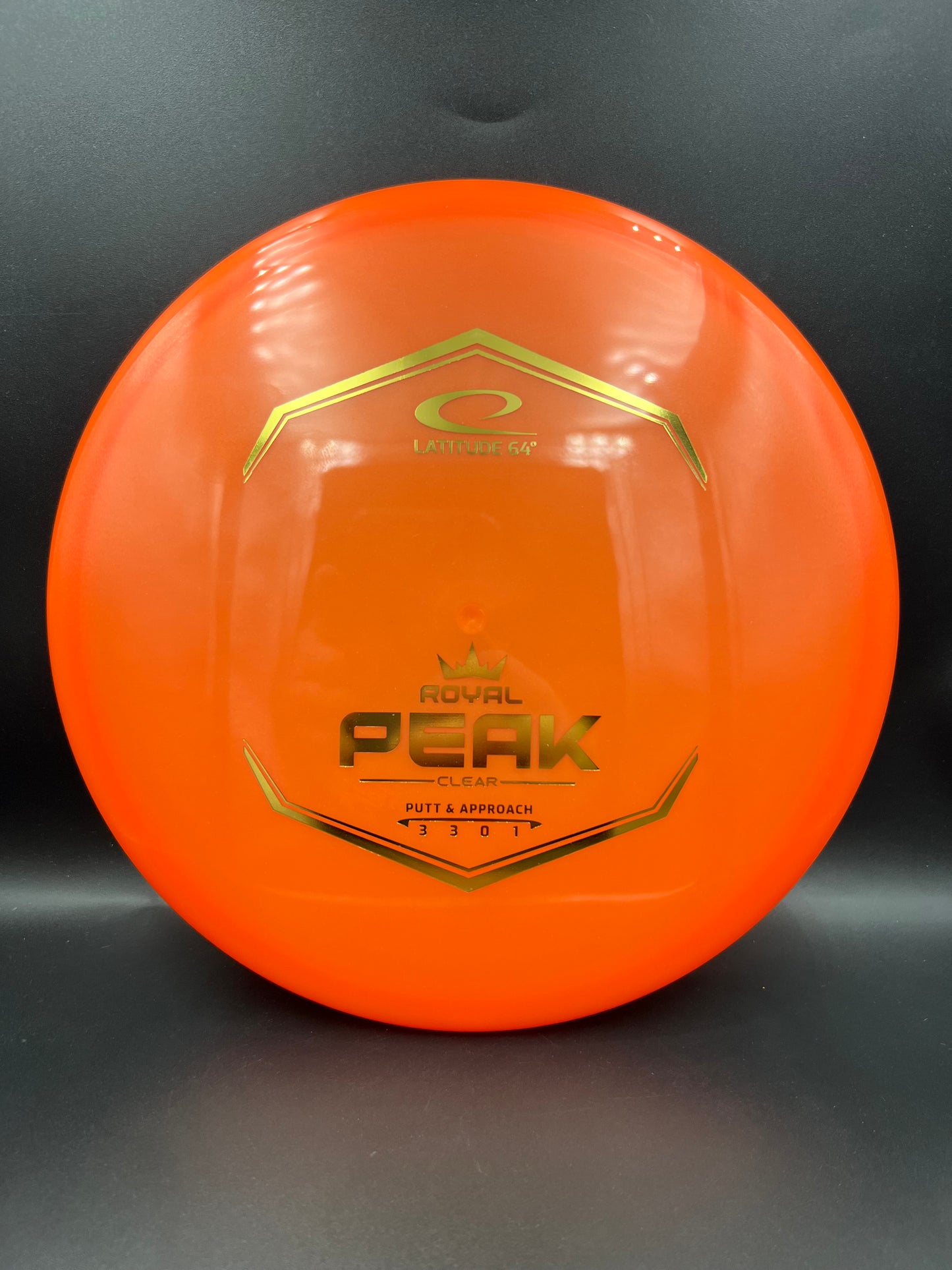 Latitude 64 Royal Clear Peak Orange Gold Stamp - 174g