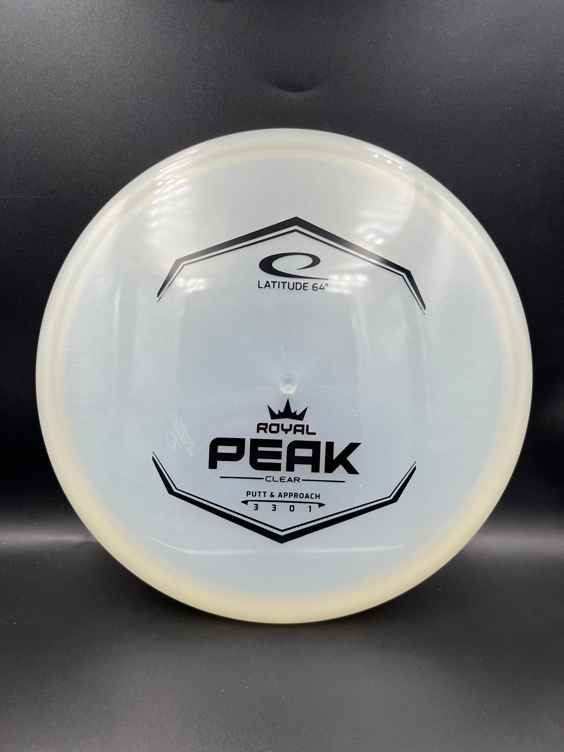 Latitude 64 Royal Clear Peak White Black Stamp - 173g