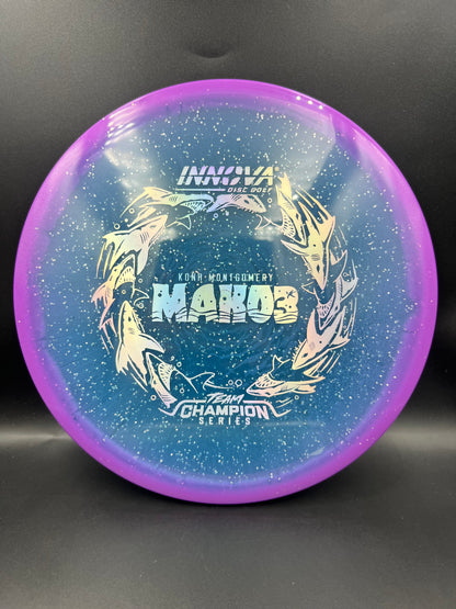 Innova Tour Series 2026 Metalflake Halo Champion Mako3 Kona Montgomery Purple Silver Stamp - 180g