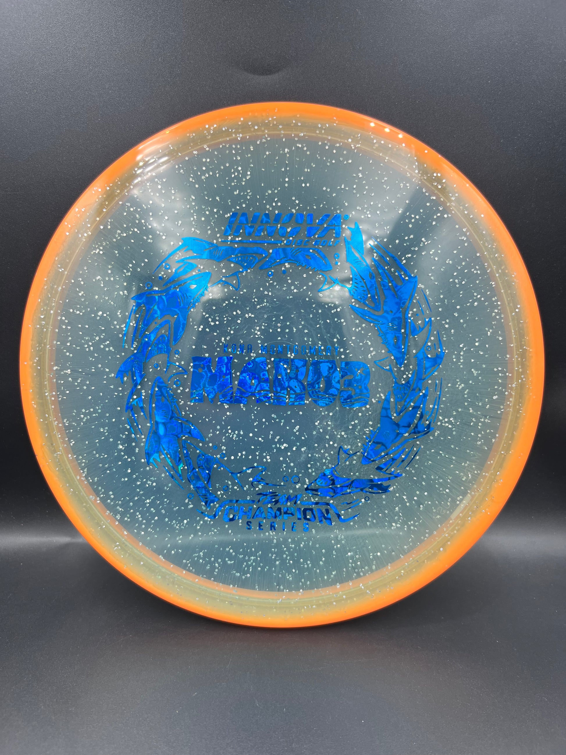 Innova Tour Series 2026 Metalflake Halo Champion Mako3 Kona Montgomery Orange Blue Stamp - 180g