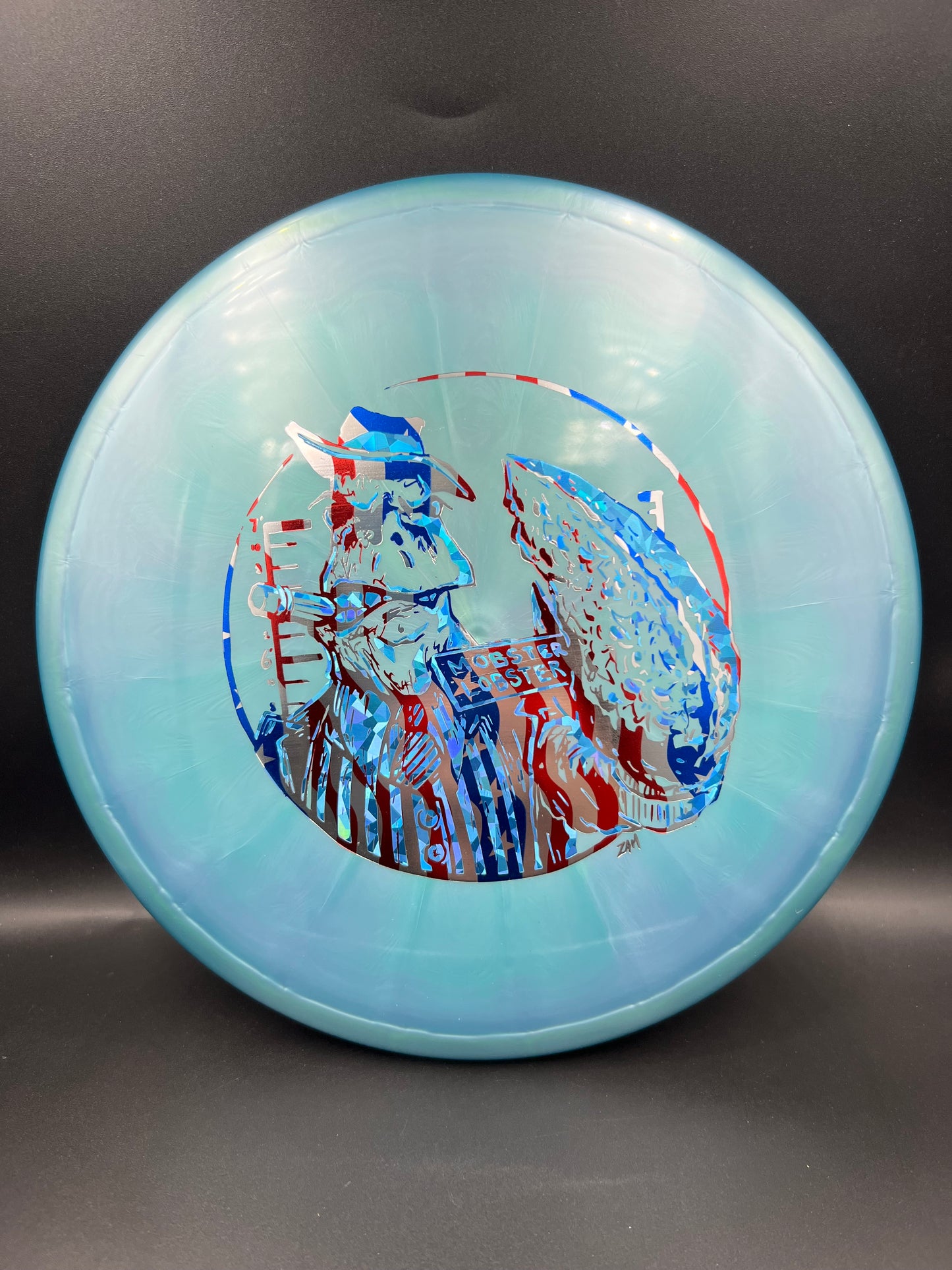 Mint Sublime Mobster Lobster Light Blue Teal Flag Blue Shatter Stamp - 177g