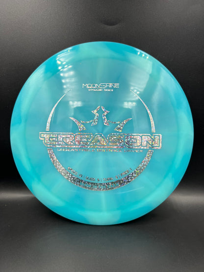 Dynamic Discs Moonshine Treason Light Blue Silver Stars Stamp - 171g