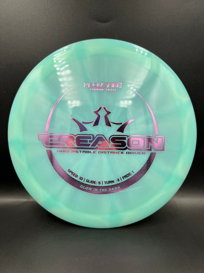 Dynamic Discs Moonshine Treason Light Blue Pink Stamp - 169g
