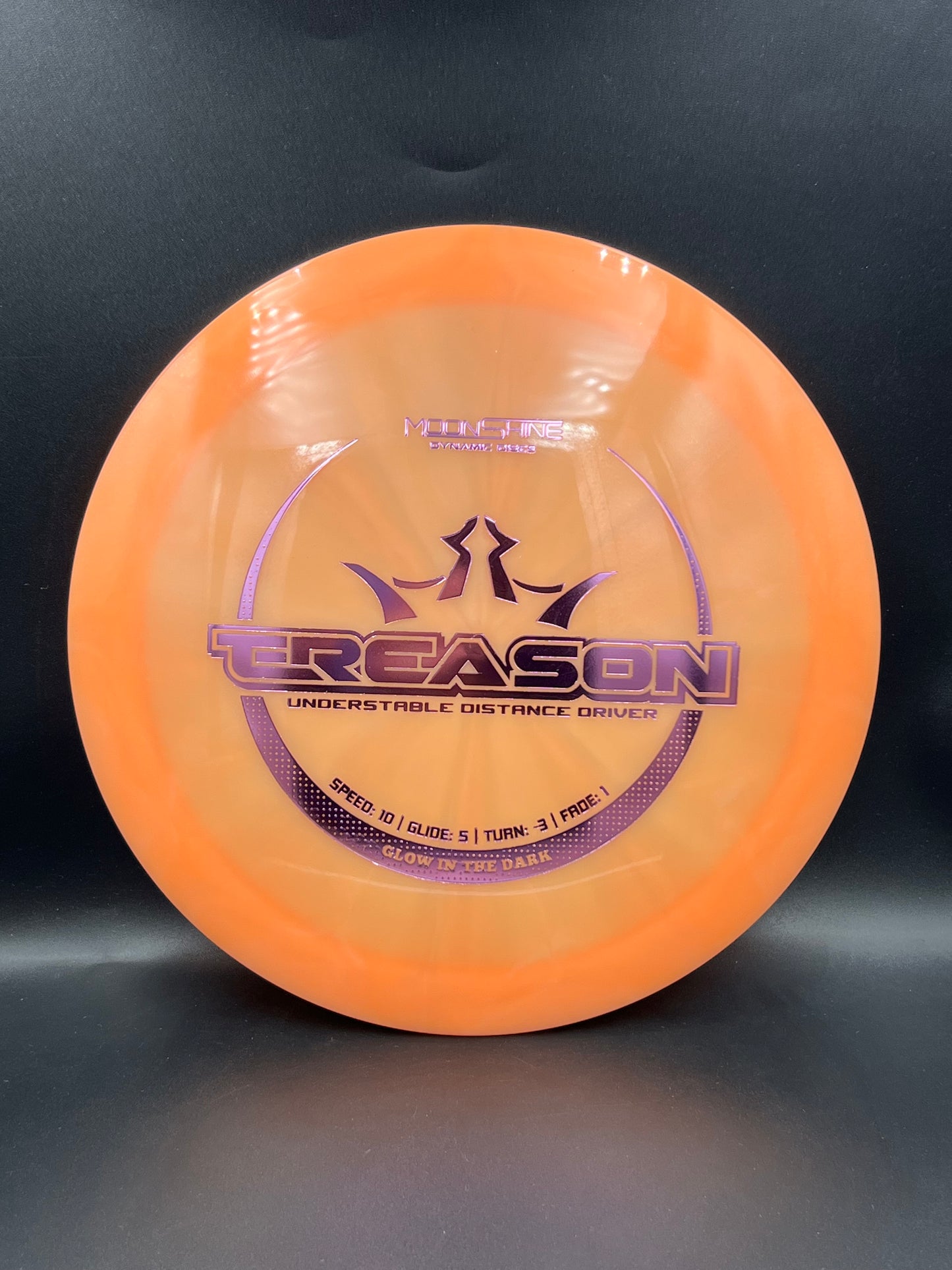 Dynamic Discs Moonshine Treason Peachy Orange Pink Stamp - 169g