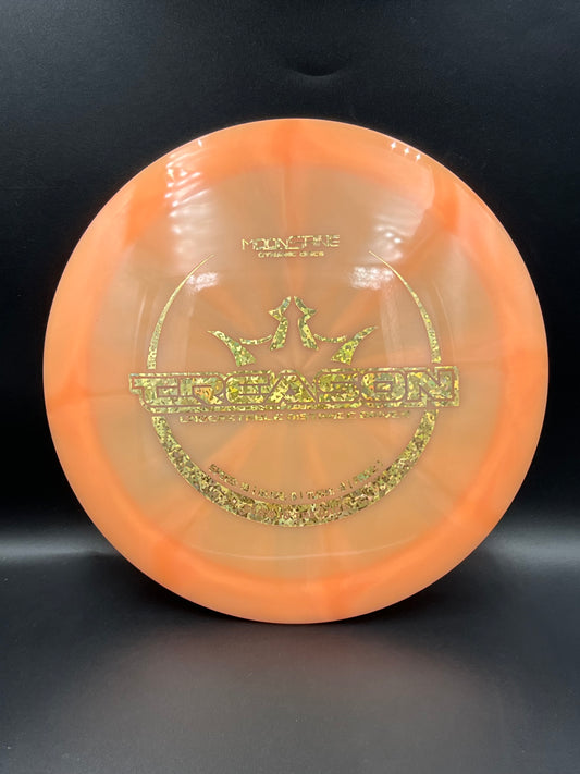 Dynamic Discs Moonshine Treason Peachy Orange Gold Shatter Stamp - 169g