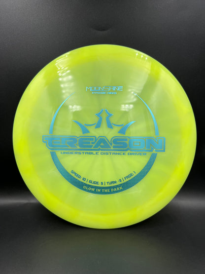 Dynamic Discs Moonshine Treason Yellow Light Blue Stamp - 173g