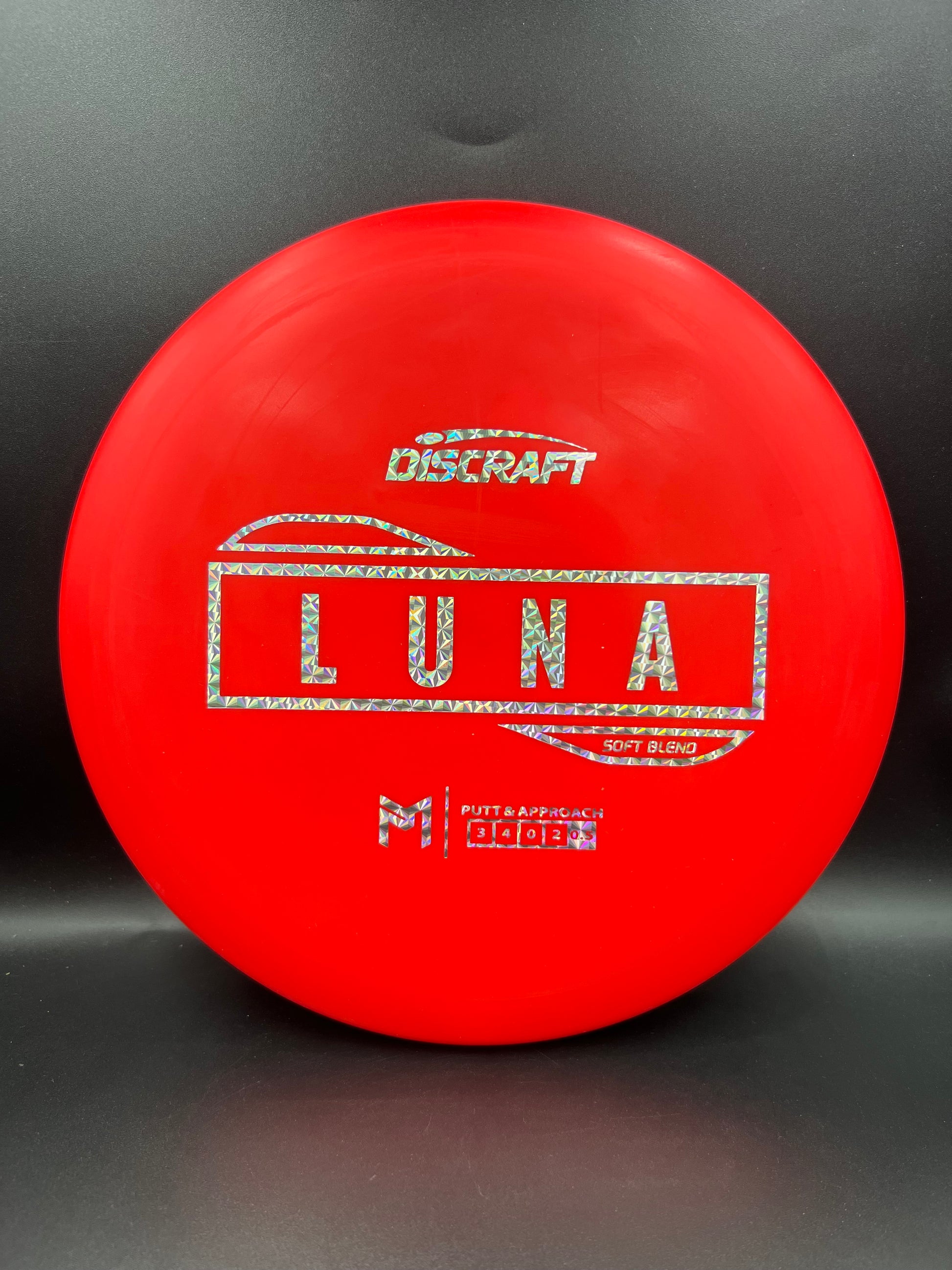 Discraft Soft Luna Red Silver Stamp - 174g