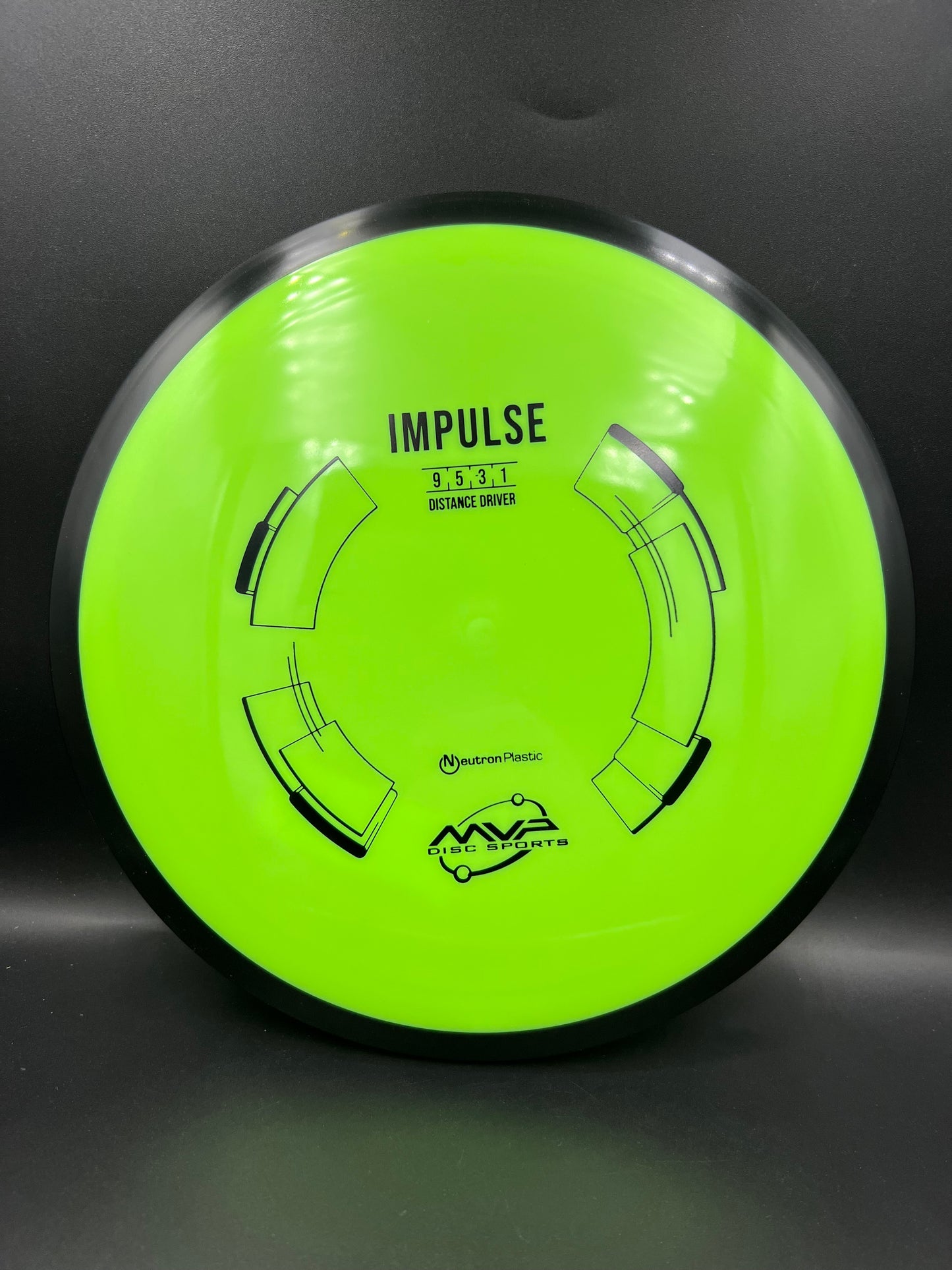 MVP Neutron Impulse Green Black Rim - 159g