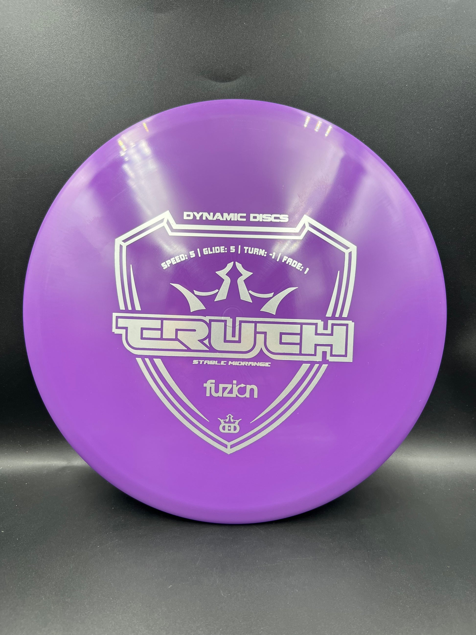 Dynamic Discs Fuzion Truth Purple Silver Stamp - 173g