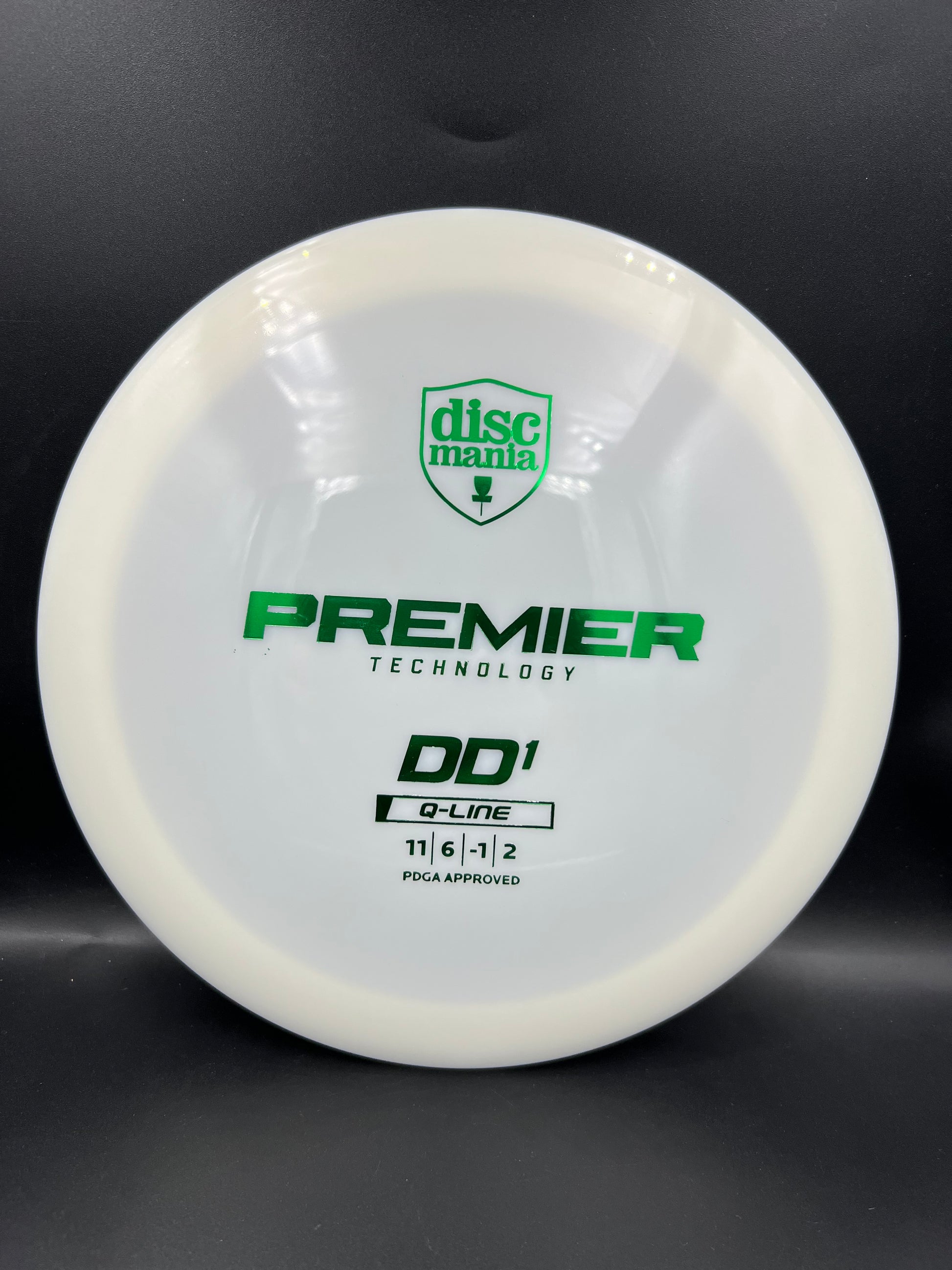 Discmania Q-Line DD1 White Green Stamp - 174g