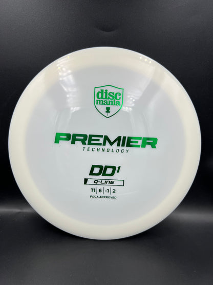 Discmania Q-Line DD1 White Green Stamp - 174g