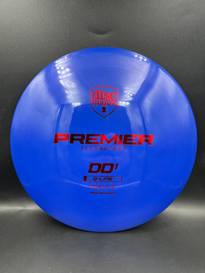 Discmania Q-Line DD1 Blue Red Stamp - 174g