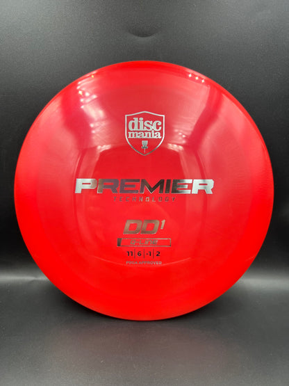 Discmania Q-Line DD1 Red Silver Stamp - 166g