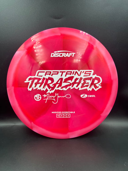 Discraft 2026 Missy Gannon Z-Swirl Captain’s Thrasher Pink White Stamp - 174g