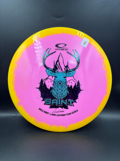 Latitude 64 Gold Orbit Saint - Lauri Lehtinen Team Series Yellow Pink Blue Purple Stamp (2) - 173g