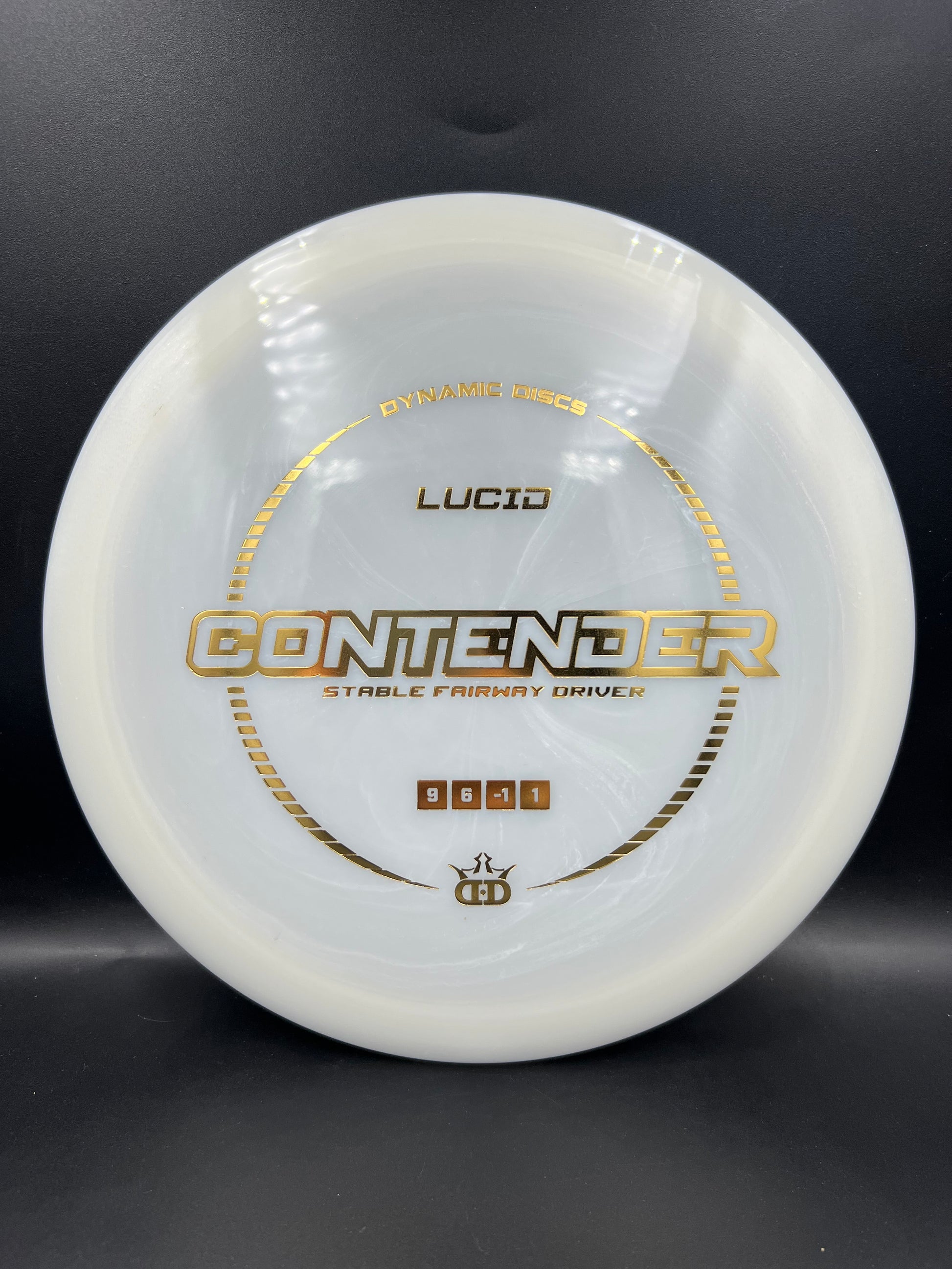 Dynamic Discs Lucid Contender White Gold Stamp - 173g