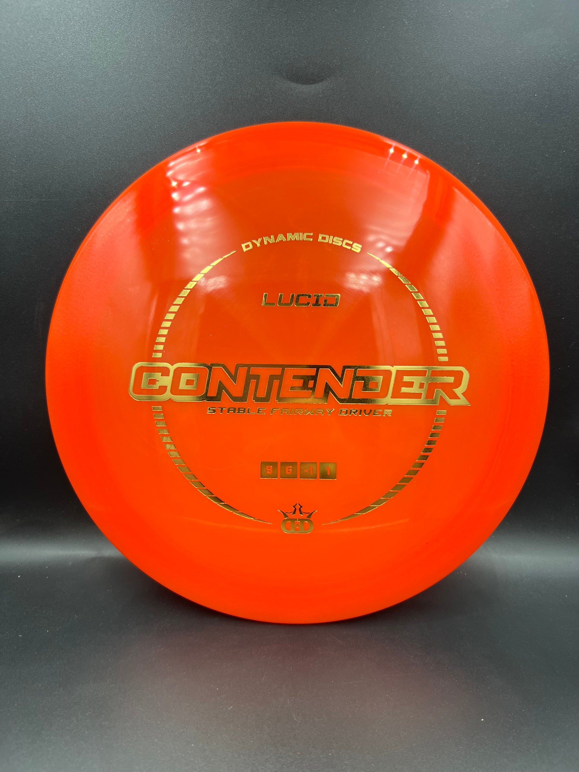 Dynamic Discs Lucid Contender Orange Gold Stamp - 171g