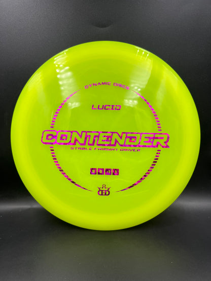 Dynamic Discs Lucid Contender Yellow Pink Stamp - 173g