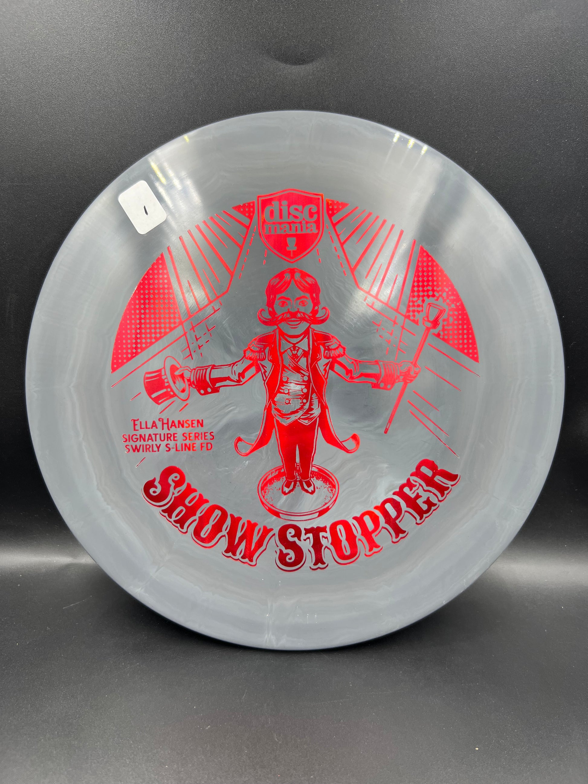Discmania Ella Hansen Swirly S-Line Showstopper FD Gray Red Stamp (1) - 173g