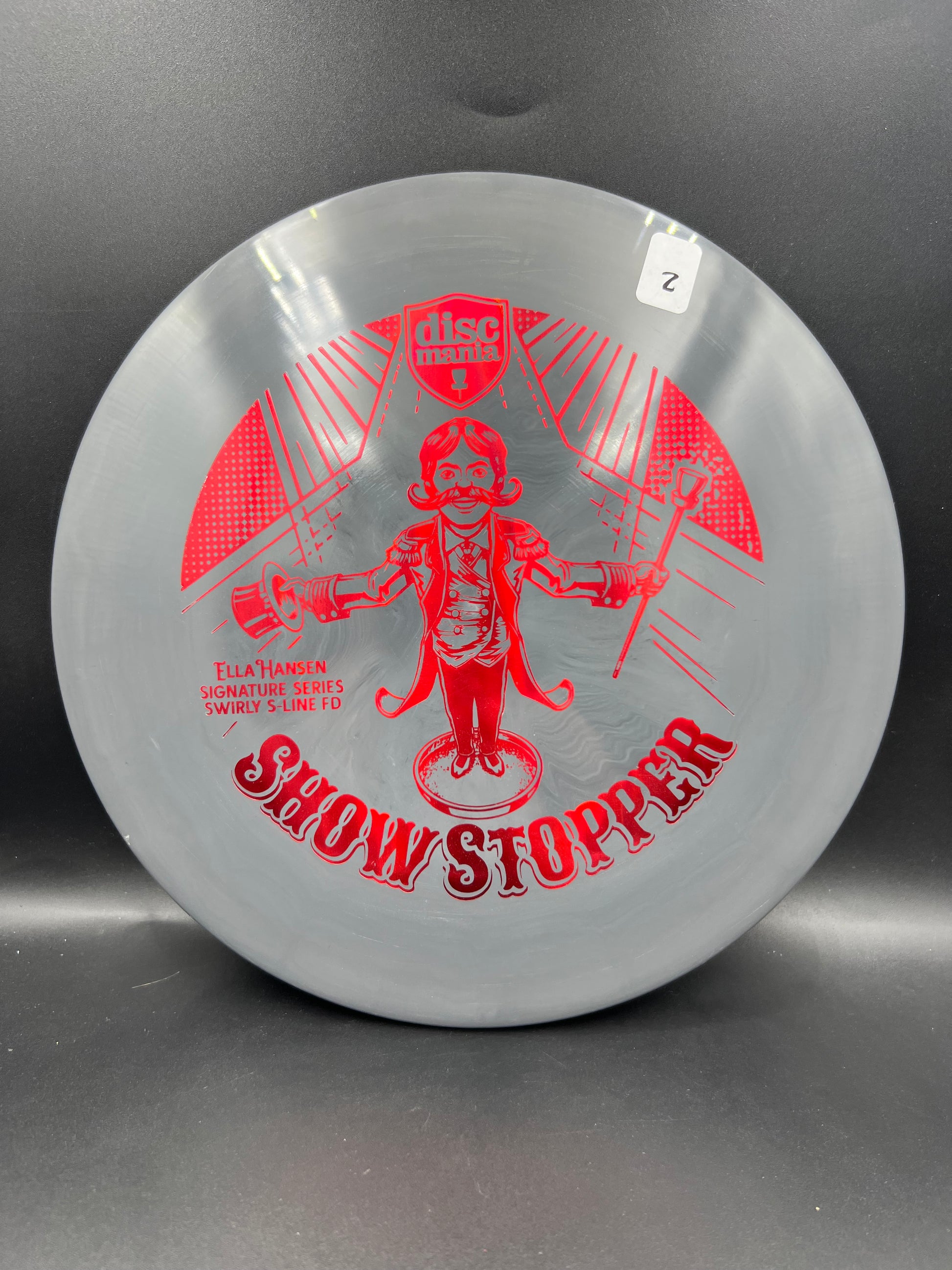 Discmania Ella Hansen Swirly S-Line Showstopper FD Gray Red Stamp (2) - 172g