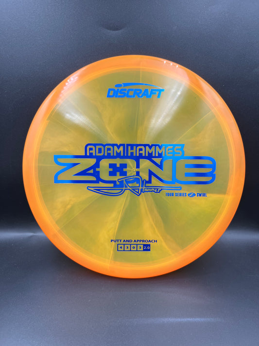 Discraft Adam Hammes Tour Series Z Swirl Zone 2025 Orange Blue Stamp - 173-174g