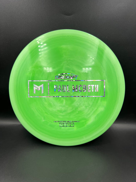 Discraft Paul McBeth Prototype Malita Swirly Green Silver Stars Foil - 170-172g