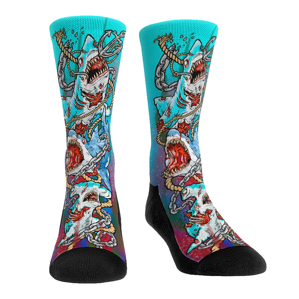 Zombie Shark Socks
